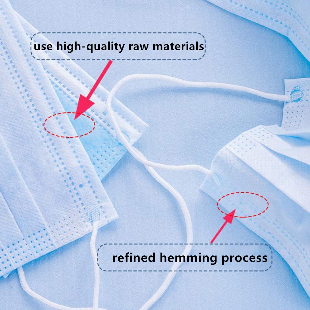 3 layer Face Mask Non Woven with Nose Clip