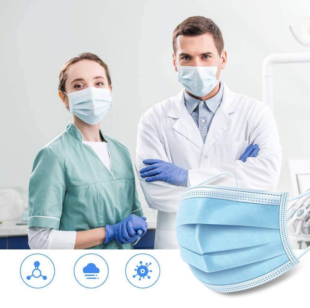 3 layer Face Mask Non Woven with Nose Clip