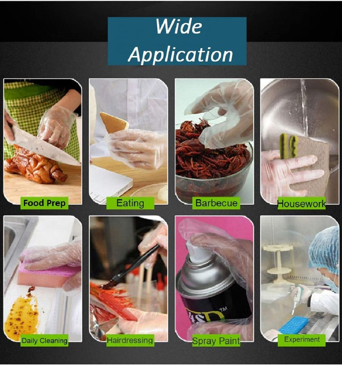 Disposable Clear / Transparent Hand Gloves