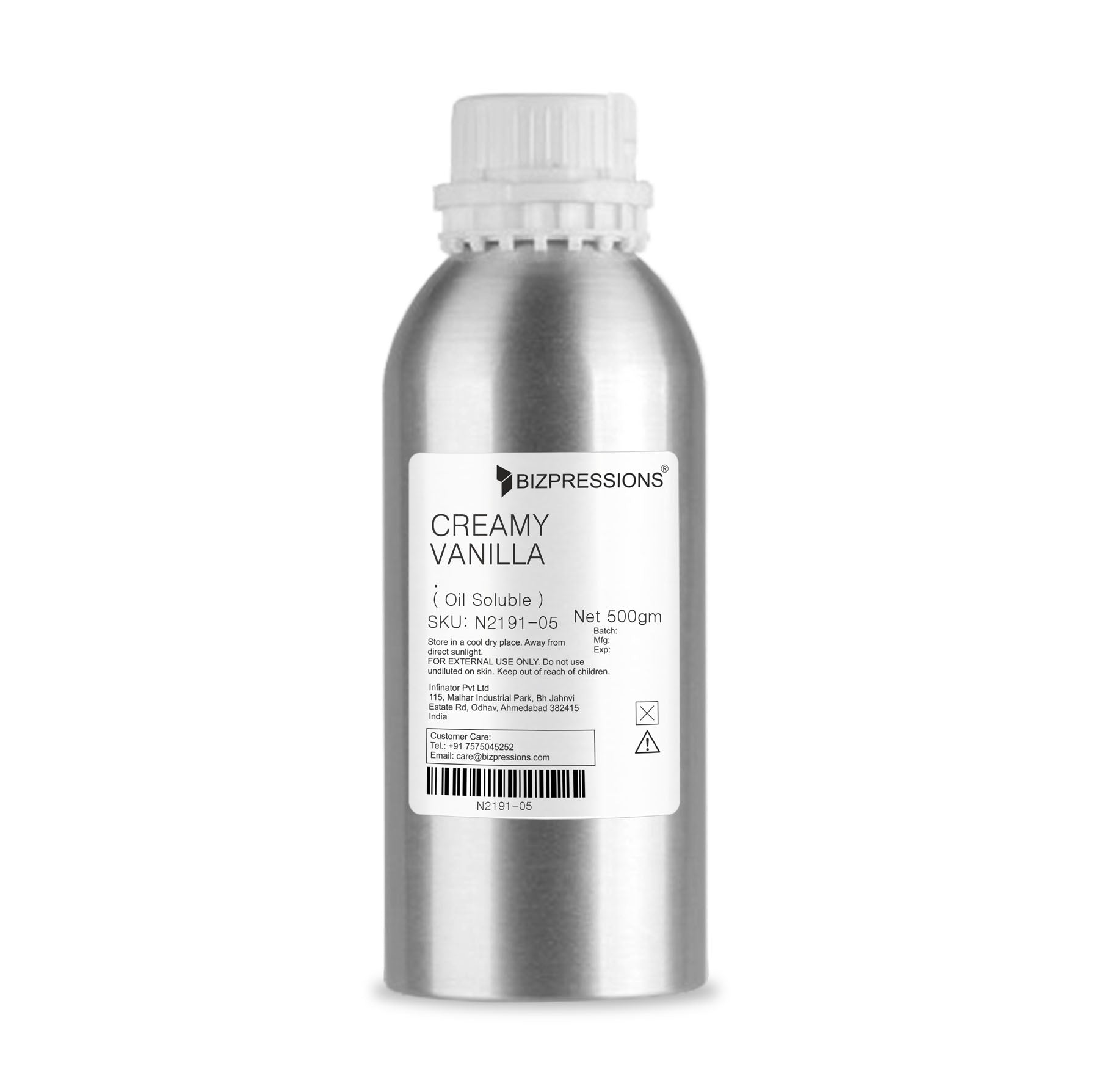 CREAMY VANILLA - Fragrance ( Oil Soluble ) - 500 gm