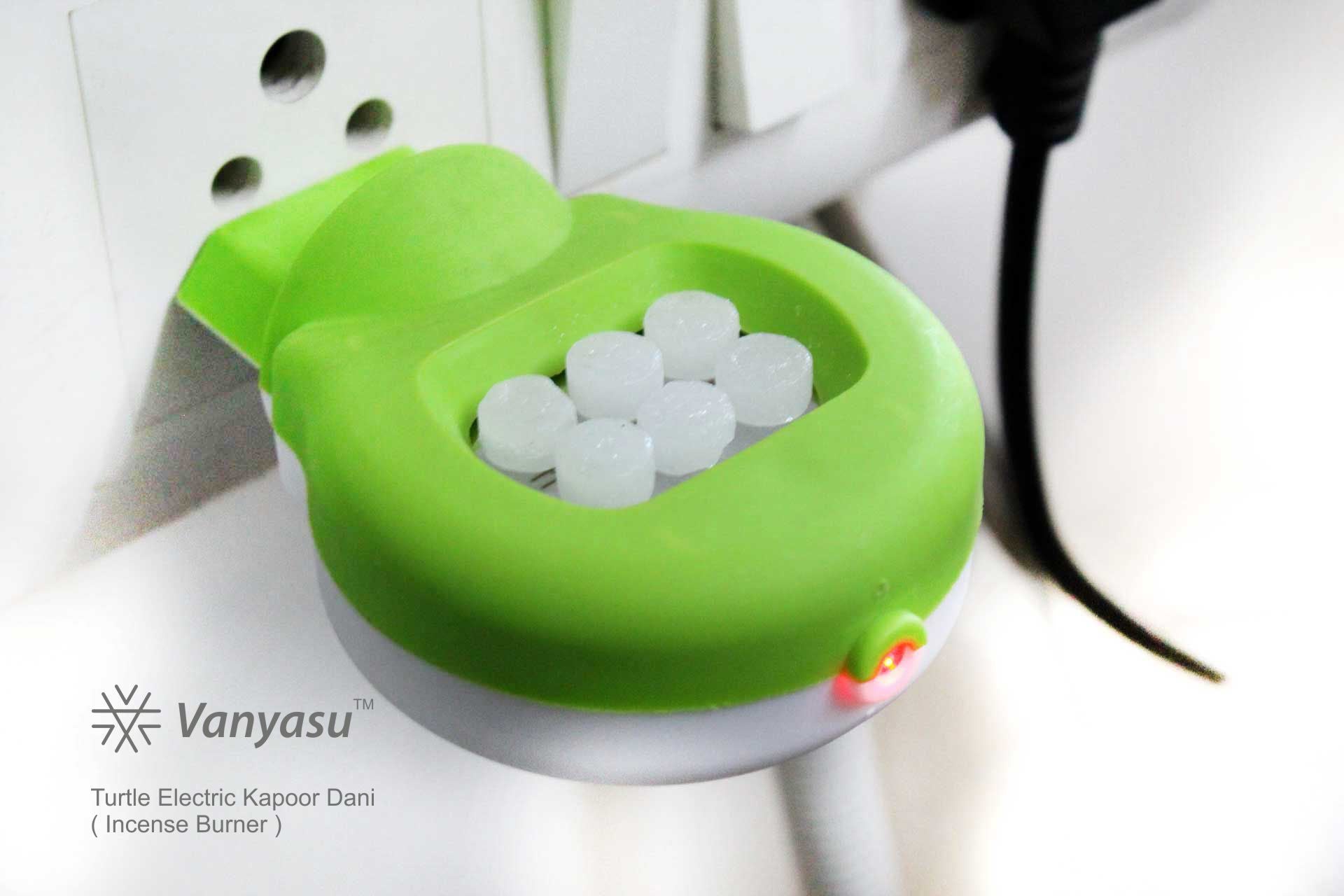 Vanyasu Electric Turtle Kapoor Dani (Incense Burner)