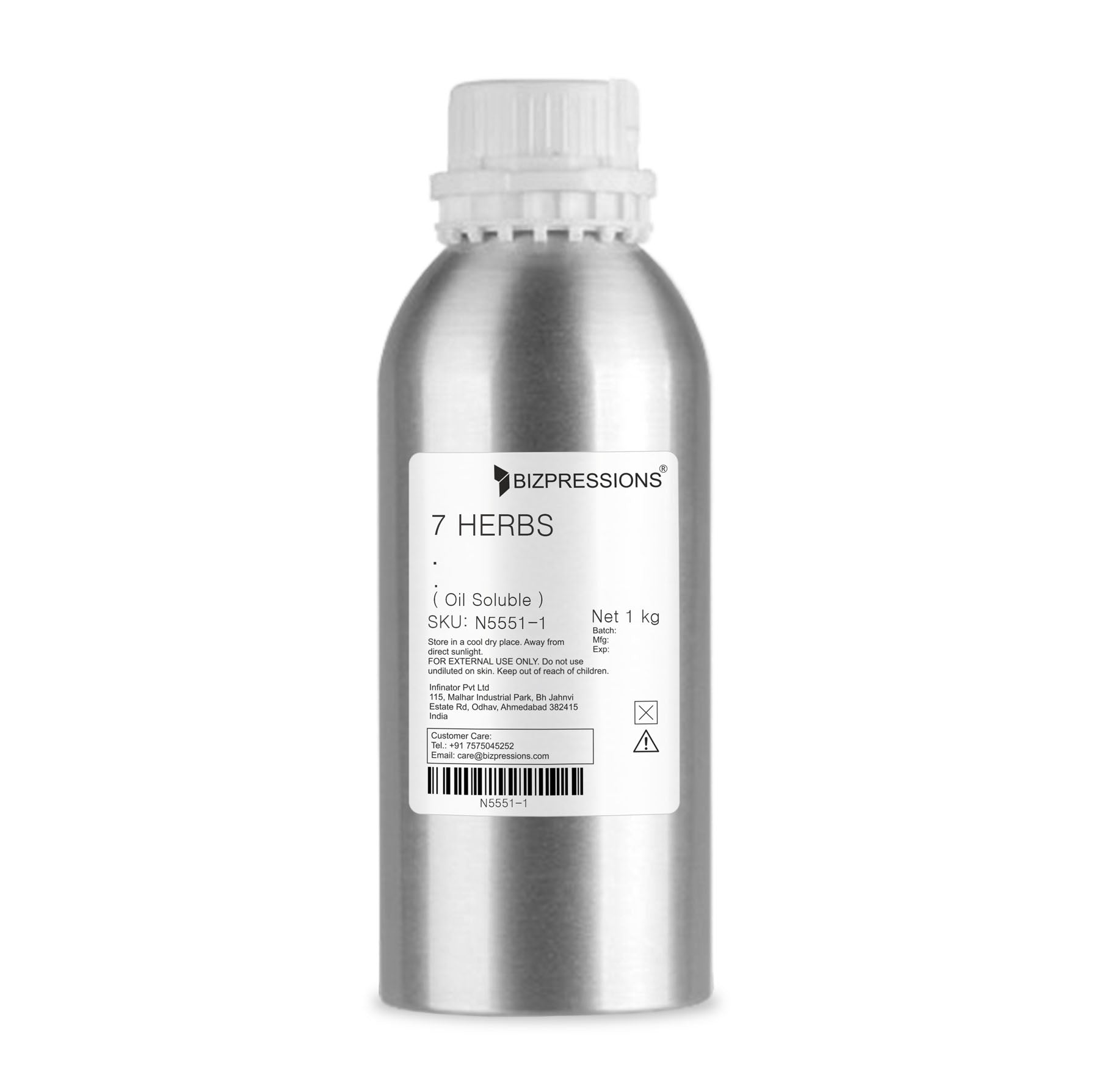 7 HERBS - Fragrance ( Oil Soluble ) - 1 kg