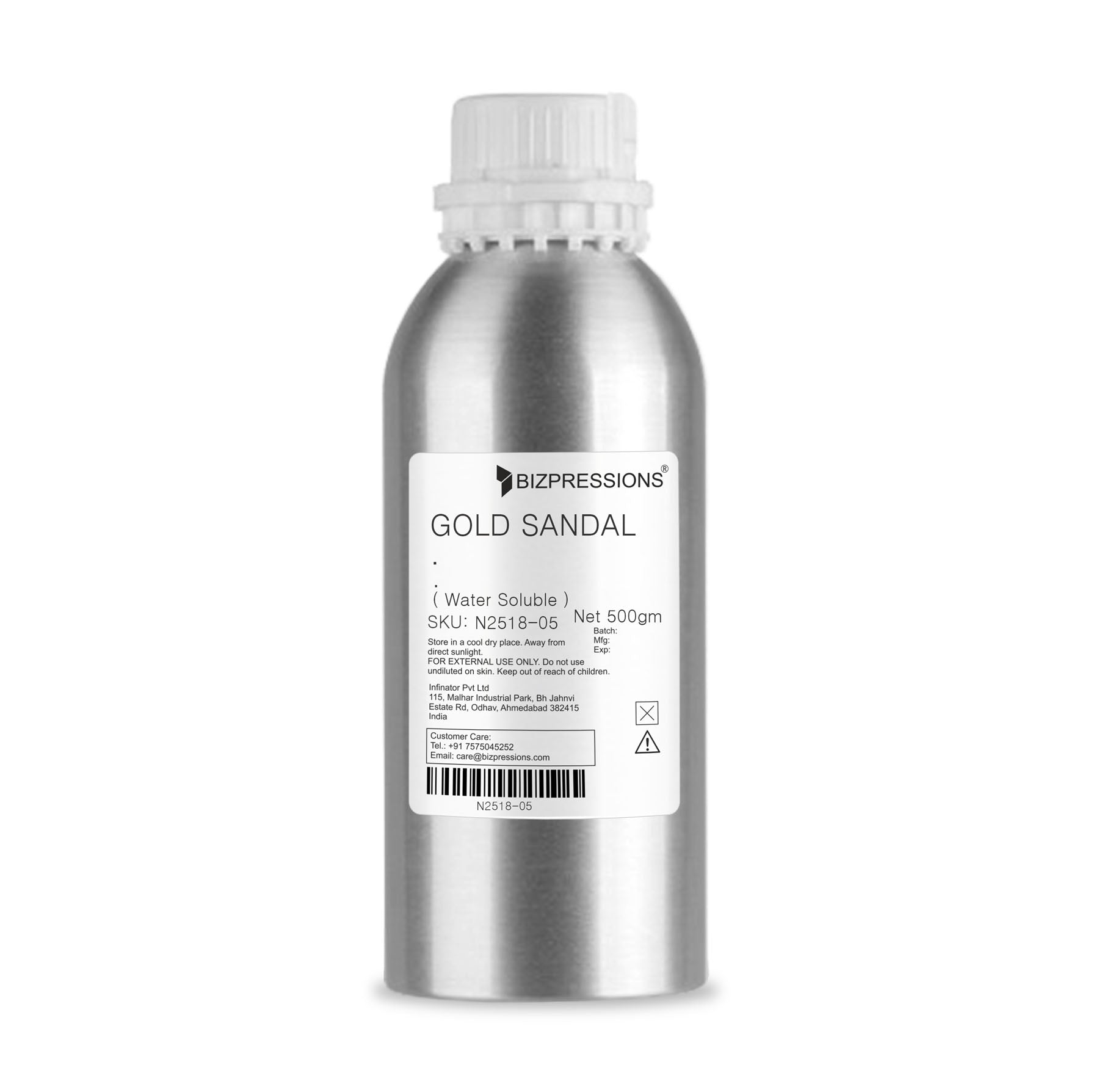 GOLD SANDAL AG W/S - Fragrance ( Water Soluble ) - 500 gm