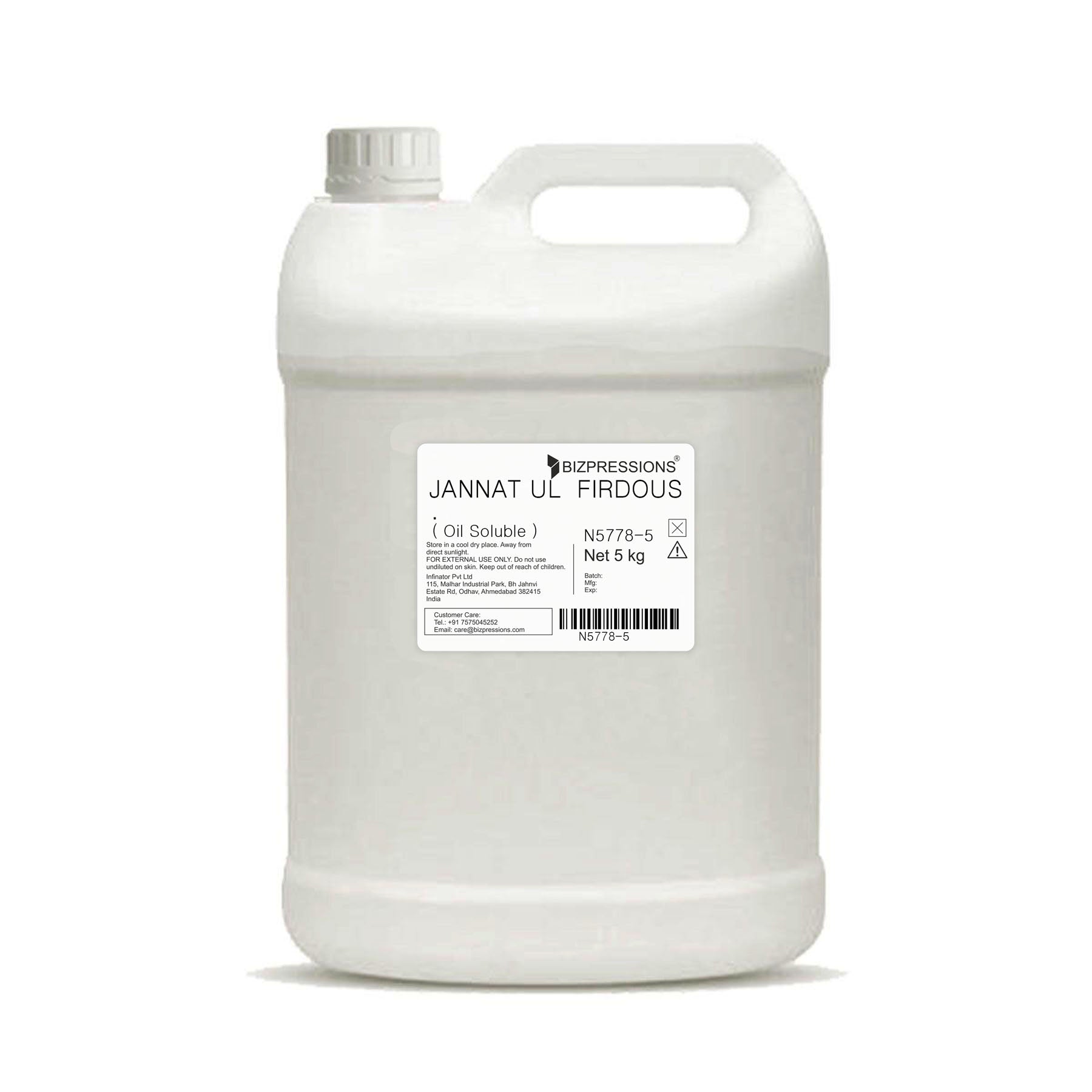 JANNAT UL FIRDOUS - Fragrance ( Oil Soluble ) - 5 kg