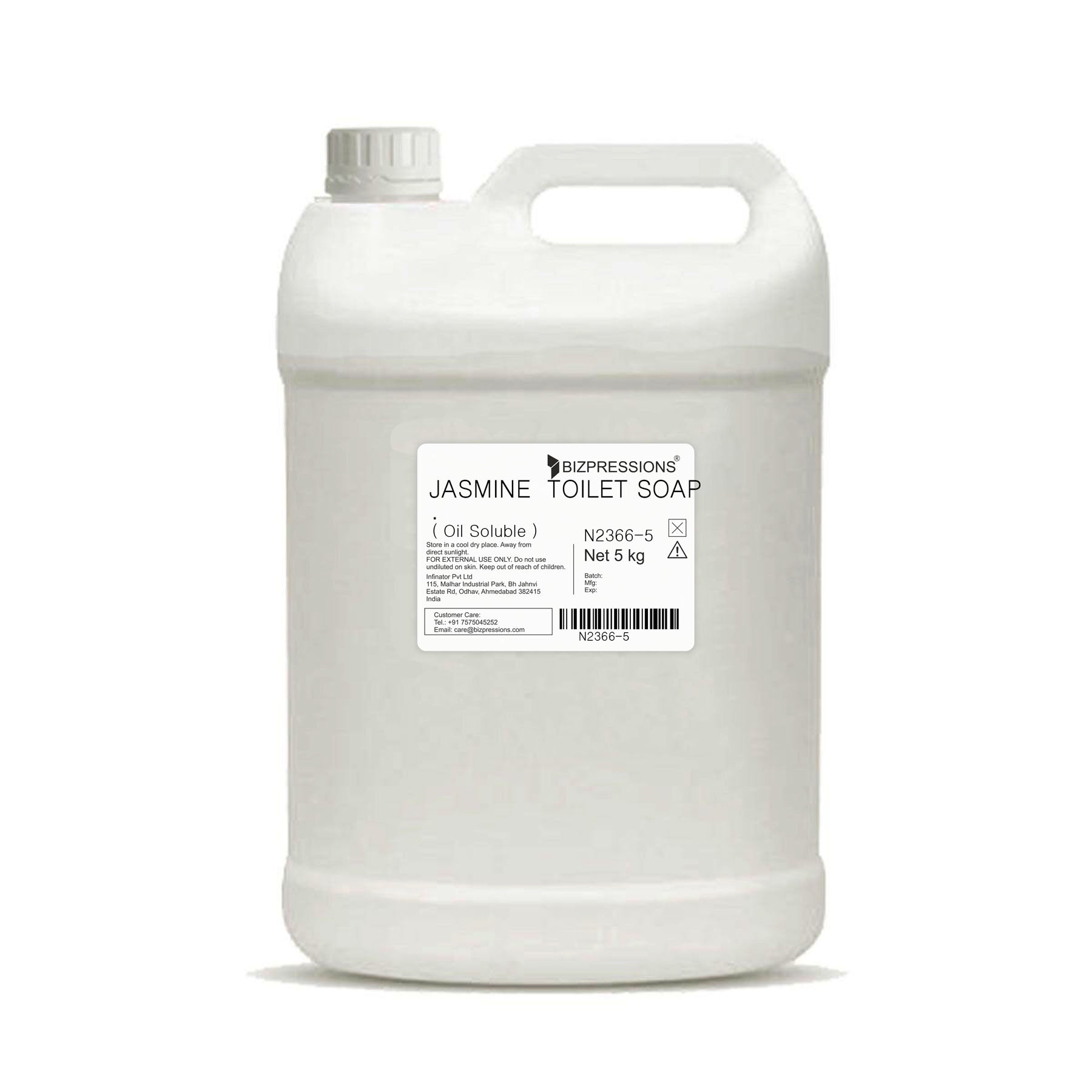 JASMINE TOILET Soap - Fragrance ( Oil Soluble ) - 5 kg