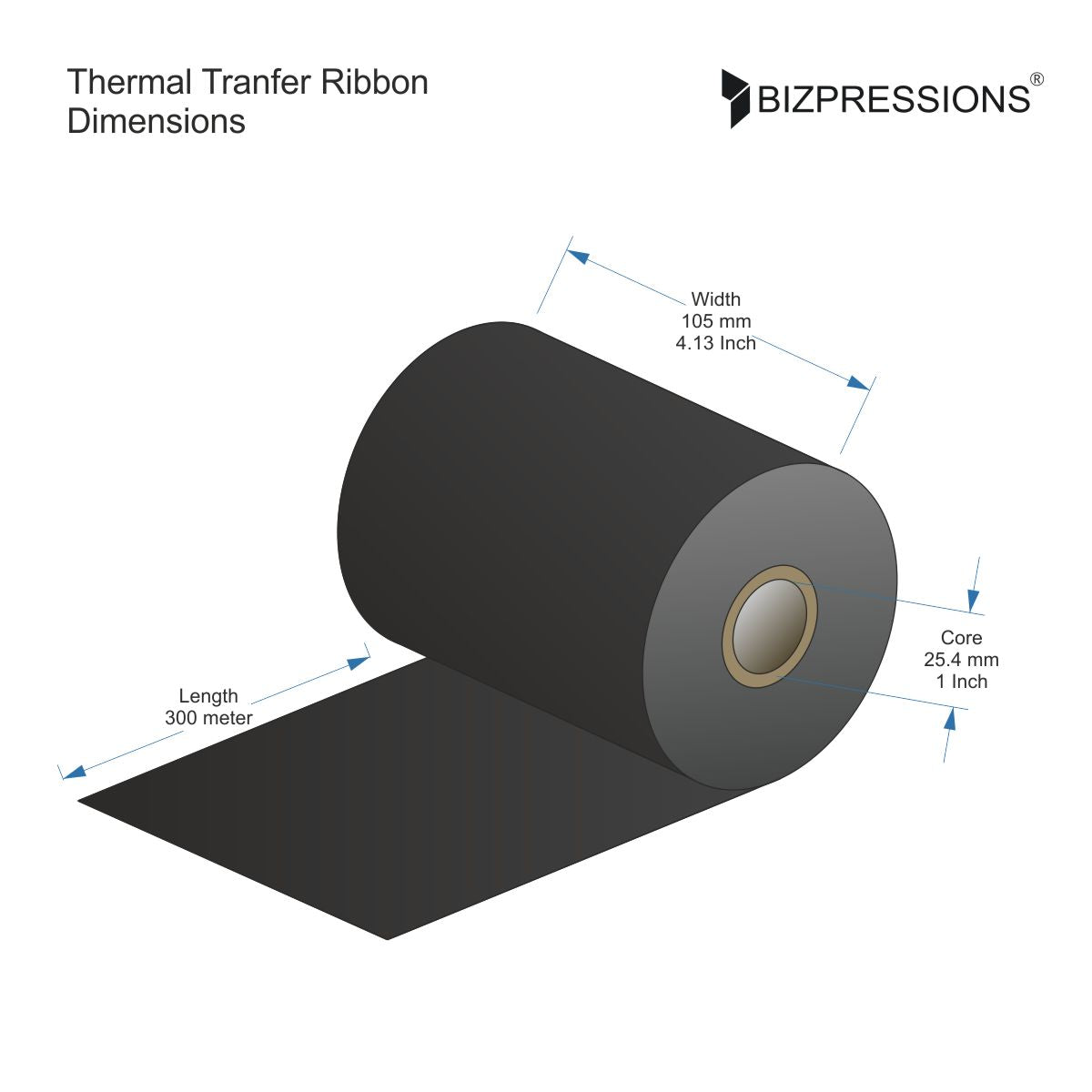 Inkanto Thermal Transfer Ribbon - Black