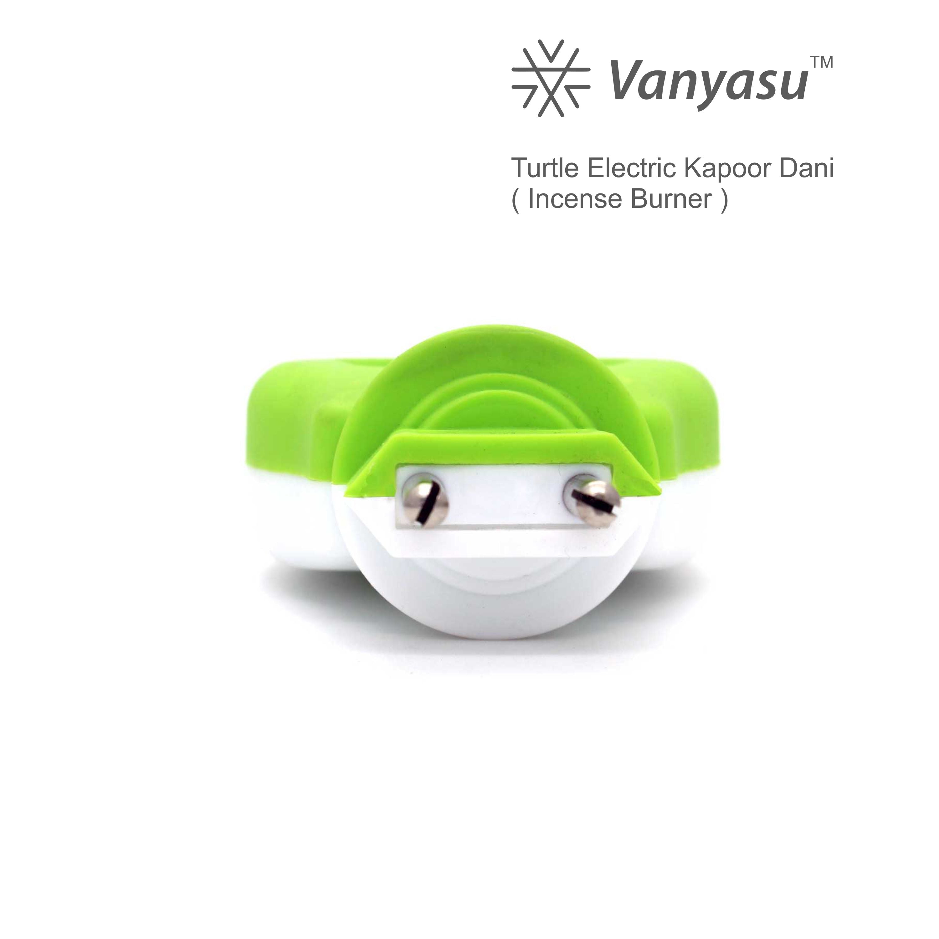 Vanyasu Electric Turtle Kapoor Dani (Incense Burner)