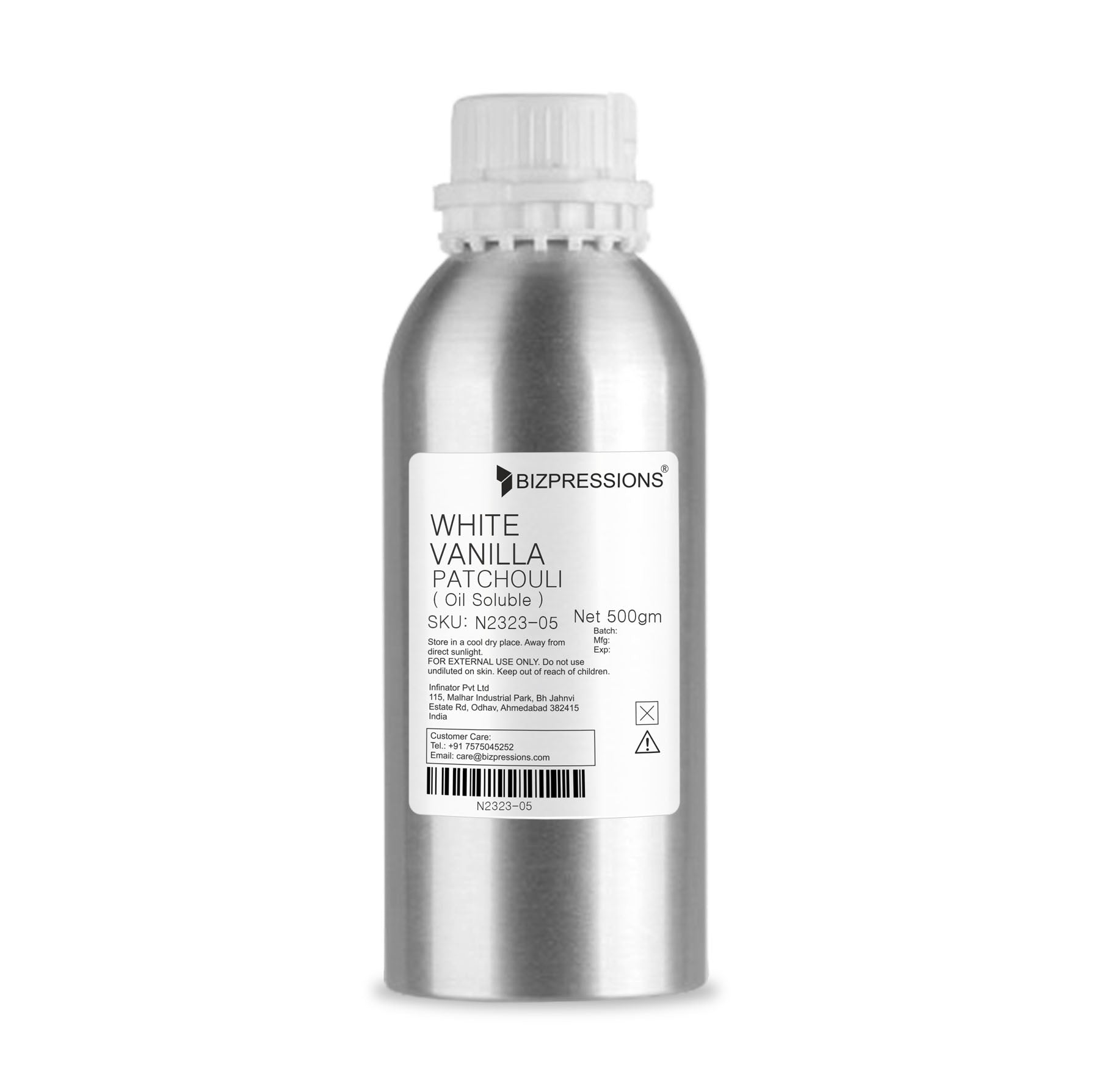 WHITE VANILLA PATCHOULI - Fragrance ( Oil Soluble ) - 500 gm